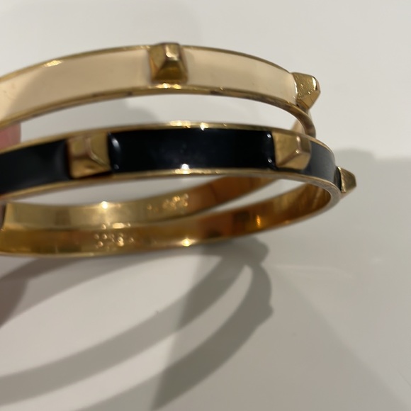 J crew bangle set in white, black and gold - Picture 3 of 3